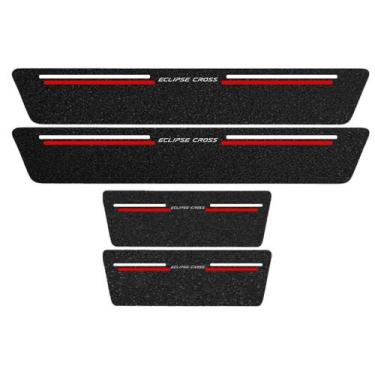 Imagem de Kit Soleira Protetora Porta Premium Red PVC - Eclipse Cross - Jhow Ade