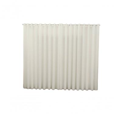 Imagem de Cortina 2,80x1,80 Sala Quarto Cozinha Varão Voil Microfibra Cor:xadrez Pérola