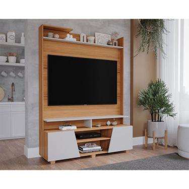 Imagem de Painel Home P- Tv Até 55 Pol Master C- 2 Prateleiras E Pés 135x183cm Nature-off White - Permóbili