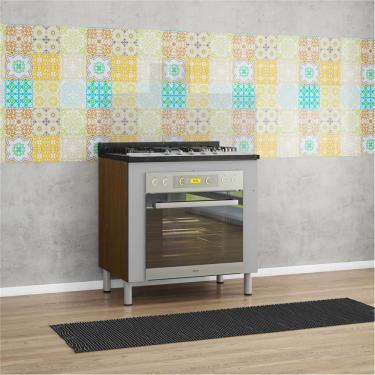 Imagem de Balcão Para Forno E Cooktop Rubi Com 5 Bocas Bartira Grapia Platinum