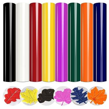 Imagem de HTVSTD Transferência De Calor Vinil Puff - 8 Folhas (12'' X 10'') Branco 3D Htv Preto Para Passar A Ferro