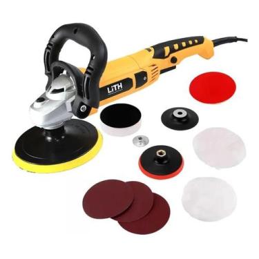 Imagem de POLITRIZ ANGULAR 6POL 1050W 220V kit POLIMENTO E ACESSÓRIOS - LITH
