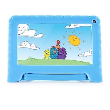 Imagem de Tablet Infantil Galinha Pintadinha 7" 4GB RAM, 64GB, Controle Parental, Wi-Fi, Android 13, Case, Quad Core - NB419