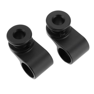 Imagem de Micro Traders 1 par de eixo giratório com dobradiça de metal para esquerda e direita, compatível com fones de ouvido Boses QuietComfort QC35 preto