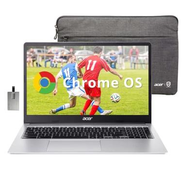 Imagem de acer Chromebook 315 15,6" Fhd, Intel Celeron N4500, 4 Gb De Ram Lpddr4, 64 Memória Emmc, Placa Vídeo Uhd, Webcam Hd, Teclado Numérico, Wi-Fi 6, Sistema Operacional Chrome, Prata Pura, Cartão Usb Hot