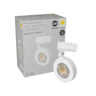 Imagem de Spot Led 10w Nobby Branco Trilho Redondo Branco Quente Cod: 910550378 