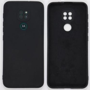 Imagem de Capa Capinha Silicone Aveludada para Moto G9 Play / E7 Plus Preto - LX