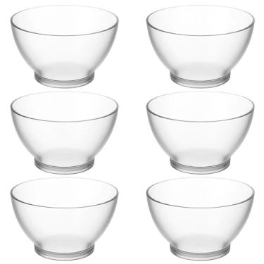 Imagem de Conjunto 6 Bowls 750ml Cumbucas Plásticas Coza Incolor Sobremesas Caldos Sopas