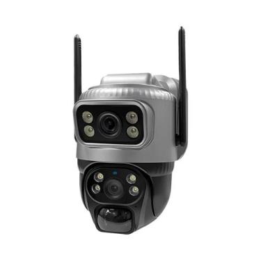 Imagem de Câmera Solar 4G 4K V380 - Lente Dupla, Visão Noturna, À Prova D'Água, 