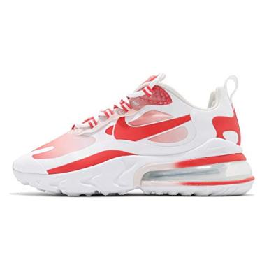 Imagem de Tênis de corrida feminino Nike Air Max 270 React Se casual Bv3387-100, White/Track Red-barely Rose, 5