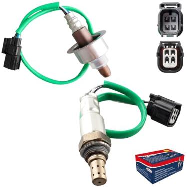 Imagem de DrCax 2 peças 234-9091 234-4462 Sensor de oxigênio O2 Upstream downstream Relação de combustível de ar aquecido compatível com Honda Accord 2008-2012 Acura TSX 2009-2014 2.4L L4 Substitui 36531R40A01