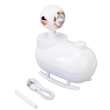 Imagem de Mini umidificador de ar silencioso umidificador portátil de portátil para estudo Dorm 300ml ABS Compact Usb Difusor de óleo essencial alimentado por USB (Branco)