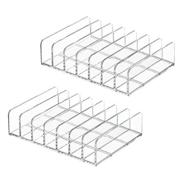Imagem de GSHLLO 2 peças de suporte de CD de plástico transparente para exibição de CDs, caixas de armazenamento de discos transparentes, suportes para DVD, estojos organizadores de mídia, recipiente para