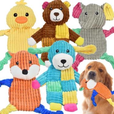 Imagem de Brinquedo para cães LECHONG, 5 peças de brinquedos Squeaky Dog para cã