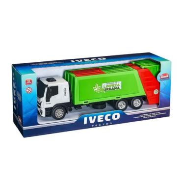 Imagem de Brinquedo Caminhão Coletor Iveco Tector Limpeza Urbana  - Usual Brinqu