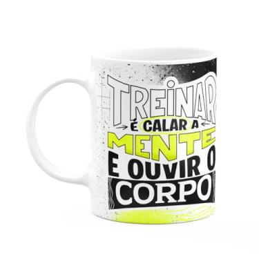 Imagem de JPS INFO, Caneca Fitness Academia - Treinar é calar a mente