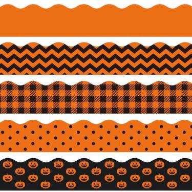 Imagem de Quadro de avisos Borders Whaline Halloween 60 unidades de abóbora