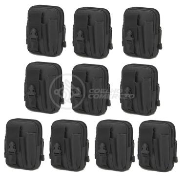 Imagem de Kit 10 Bolsas Pretas Conjunto De Sobrevivência E Atividades Camping preto