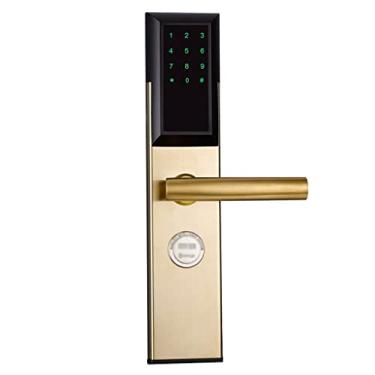 Imagem de Fechadura de porta eletrônica, aplicativo digital inteligente, código de teclado sem chave, fechadura de porta sem chave com senha eletrônica (cor: D) (D)