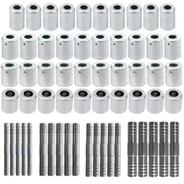 Imagem de Kit Caneca E Emenda 6mm 8mm 10mm 12mm Alumínio 60 Unidades - LETÍCIA A