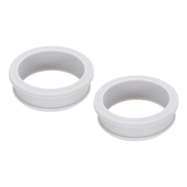 Imagem de 2 peças de encaixe de borracha com ilhós diâmetro 50,6 mm ID 44,5 mm vedação anti-arranhões para caixa elétrica cabo tubo cinza