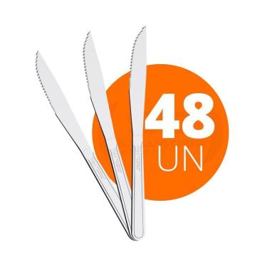 Imagem de Kit - 48 Facas Para Churrasco Buzios Em Aço Inox 4 Pol Fibag - Tramontina