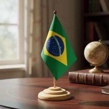 Imagem de Base Em Madeira Maciça Cor Marfim P/mastro De Bandeira 10 Unidades - M