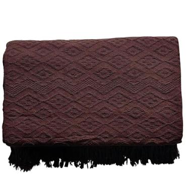 Imagem de Manta Para Sofá 230 x 180 – Capa de Sofá Gigante em Algodão 100% para Decoração e Conforto (Marrom)