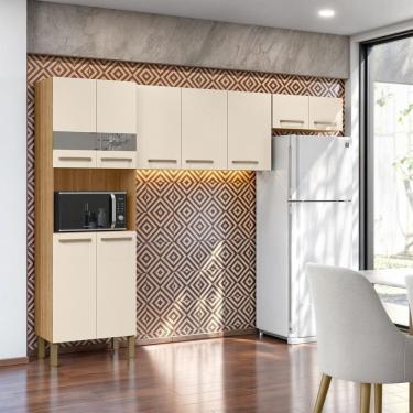 Imagem de Cozinha Compacta 9 Portas Nala Plus Freijó - Soft