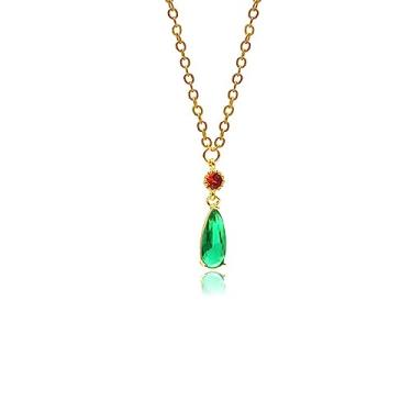 Imagem de Conjunto de brincos e colar de anime Howl's Cosplay – Ideia de joia vintage com clipe de argola para fãs de casamento e anime, A