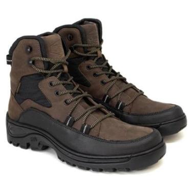 Imagem de Bota Masculina Anatomic Gel Outdoor 360 Adventure com Cadarço Couro Legítimo Solado Tratorado 7590-Masculino
