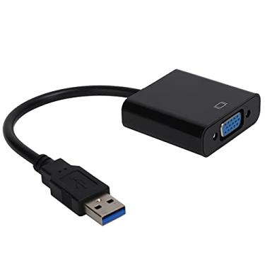 Imagem de SUNGOOYUE Alta Definição USB3.0 para VGA Adaptador Cabo para Soluções Multidisplay, PC-laptop 10, Projetor, Uso do Escritório (Preto)