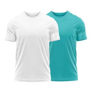 Imagem de Kit 2 Camisetas Dry Uv Masculina Blusa Camisa Basica-Masculino