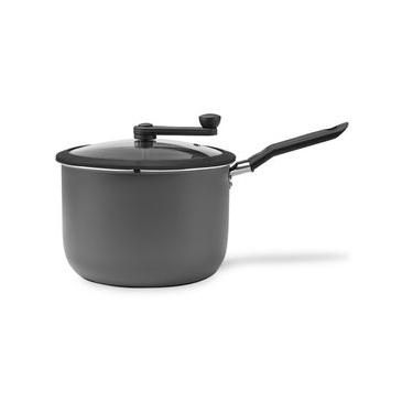 Imagem de Pipoqueira Brinox Especiarias com Antiaderente Pro-Flon e Tampa de Vidro com Trava 4,2 Litros Prata Prata