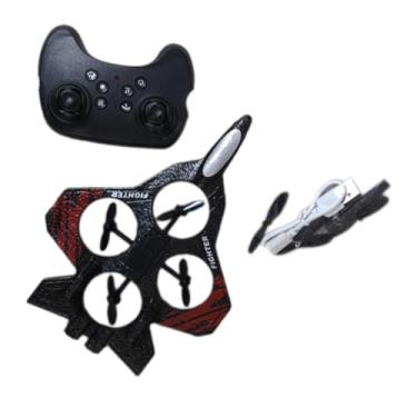 Imagem de Colaxi Planador de aeromodelismo RC, fácil de controlar, com luzes LED, modelo de caça para acrobacias aéreas, para crianças, adultos e iniciantes a partir, Vermelho