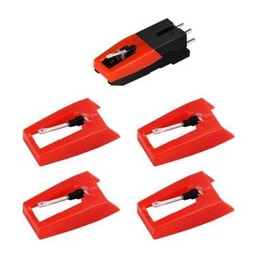 Imagem de Zhjvihx Agulha do Toca-discos, Cartucho de Substituição de Alta Precisão para Toca-discos Com Fácil Instalação, Qualidade de Som Aprimorada e Capacidade de Rastreamento