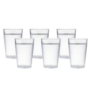 Imagem de Kit com 10 Copos de Policarbonato Inquebráveis 250ml BPA Free Anti Impacto Reutilizável(6 Copos)