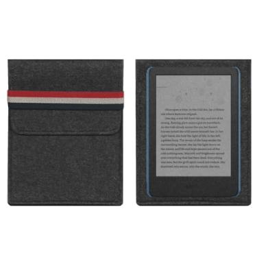 Imagem de Kobo Clara Color Sleeve Pouch Case|Capa de feltro também compatível com Kindle Kids de 6 polegadas (2024) e-Reader/Kobo Clara BW (2024)/Kobo Clara 2E/Clara HD 15.2 cm | Bolsa de transporte adequada