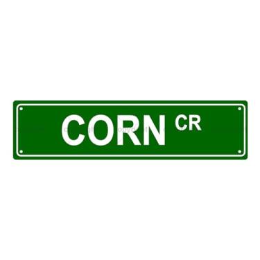 Imagem de CORN CR EATING Metal Tin Street Sign Bar Cafe Garage Cave Home Room Wall Bathroom Farmhouse Garden Alpendre Patio Decor, 40 x 10 cm