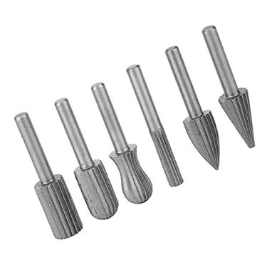 Imagem de Acouto Conjunto de Rebarbas de Carboneto de Tungstênio de 6 Unidades para Gravação Em Metal e Madeira, Arquivos de Haste de 6 Mm Com
