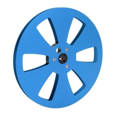 Imagem de Generic Carretel de Absorção Vazio de 1/4 7 Polegadas, Desempenho Estável de Ajuste Universal Melhora a Qualidade do Som Carretel de Fita Vazio Em Liga de Alumínio para Revox Studer (Azul Preto)