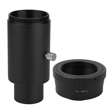 Imagem de Cryfokt Tubo de Extensão de Telescópio Astronômico de 1,25 "Anel Adaptador M4/3 para Fotografia, Liga Preta, Foco Manual para Telescópios T2, Câmeras de Montagem M4/3