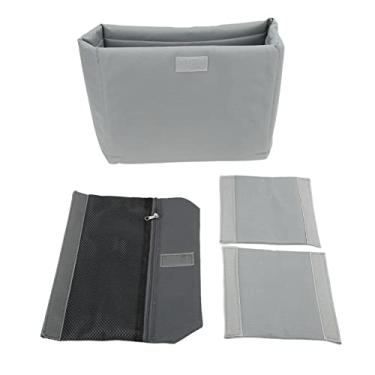 Imagem de Bolsa de inserção de câmera à prova d'água à prova de choque bolsa interna para câmera SLR bolsa acolchoada com lente e proteção contra flash capa interna para armazenamento seguro otimizado para