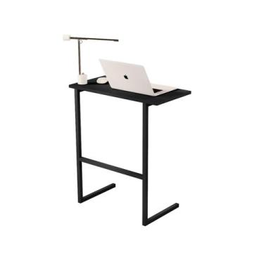 Imagem de Mesa Escrivaninha Computador Pequena Pés Ferro Thor - ambiente chic