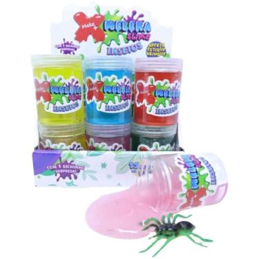 Imagem de Slime Meleka, Make+, Insetos, 130 Gramas, Sortido, Display com 12
