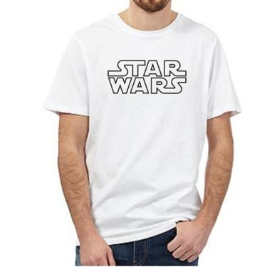 Imagem de Camiseta Star Wars Manga Curta - Original Camisetas, P, Branco