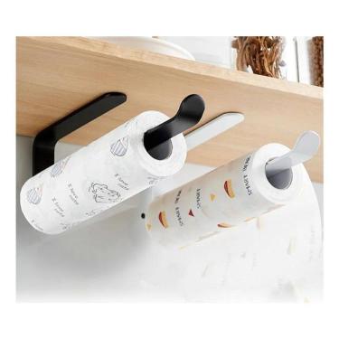 Imagem de 2X Porta Papel Toalha Multiuso Sem Furos Suporte Parede 2 Co