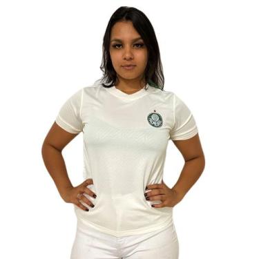 Imagem de Camisa Palmeiras Baby Look Home II Off-White - Feminina - Betel, M, Br