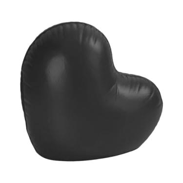 Imagem de MotiveTech Porta-lenços em formato de coração, enfeite de mesa, porta-guardanapos, caixa para papel toalha para banheiro, mesa de centro, decoração de, Preto