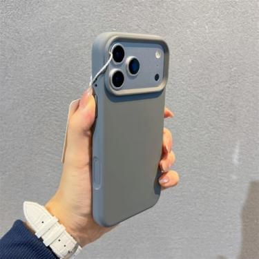 Imagem de Capa magnética invisível de silicone líquido para iPhone 17 Air 16 15 Plus 14 13 12 11 Pro Max com câmera, cinza, para iPhone 11